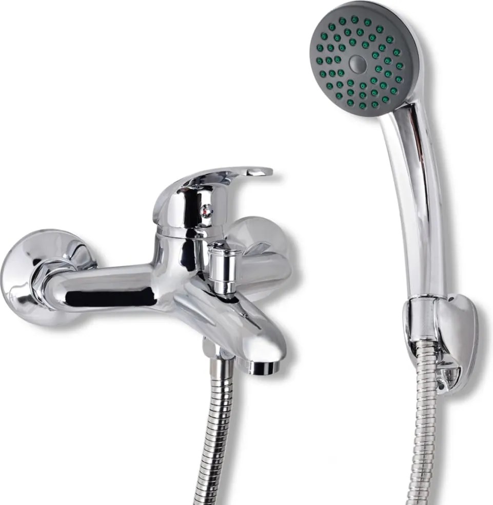 vidaXL Set baterie robinet duș pentru baie, crom