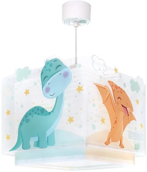 Dalber 63452 - Lustră pentru copii BABY DINOS 1xE27/15W/230V multicoloră