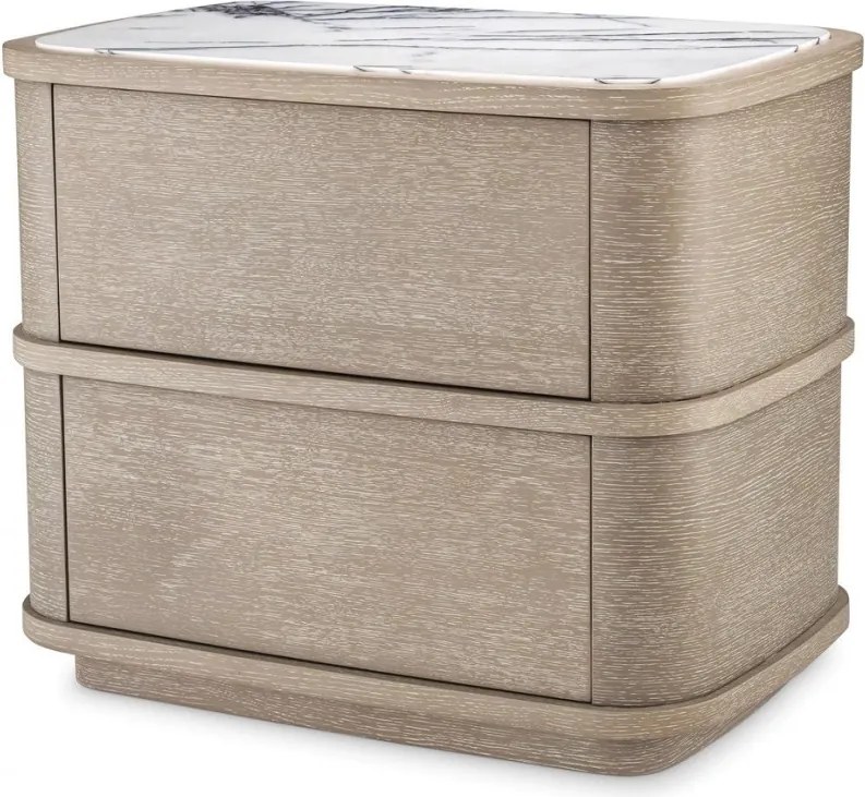 Noptiera/ masuta laterala design LUX Cabana, stejar albit 115718 HZ