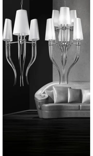 Azzardo AZ1344 - Lustră pe lanț DIABLO 6xE14/11W/230V negru