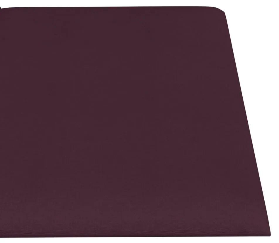 Panouri de perete 12 buc. violet 30x15 cm textil 0,54 m   12, Violet, 30 x 15 cm