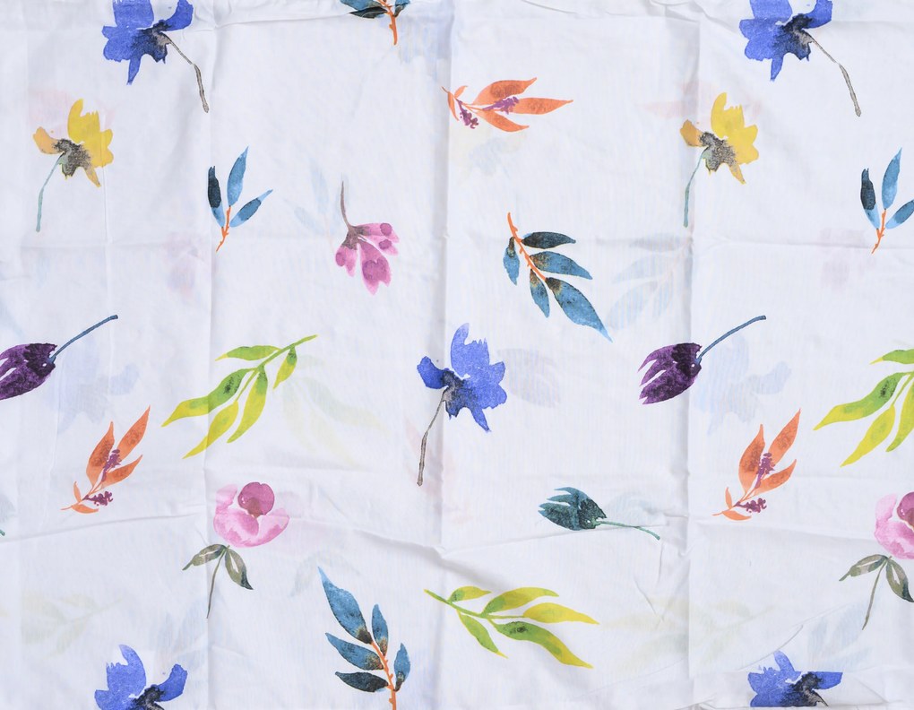 Lenjerie de pat din bumbac VARA COLORATA alb Dimensiune lenjerie de pat: 70 x 90 cm | 140 x 200 cm