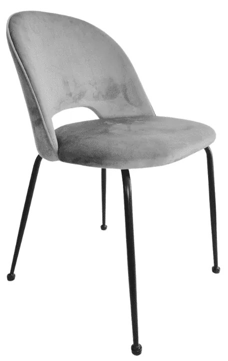 Scaun Farco ,structura metalica ,catifea - GRI INCHIS