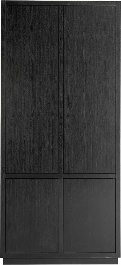 Dulap negru din lemn 220 cm Oakura Richmond Interiors