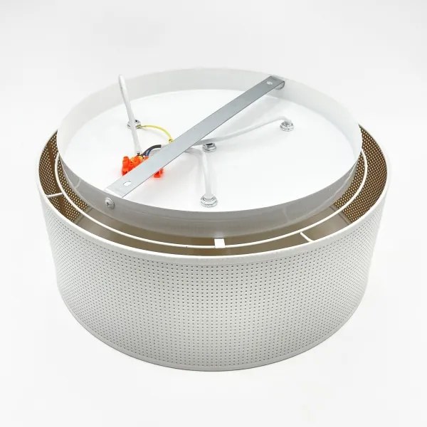 Plafonier SIRJA PLISADO 3xE27/15W/230V Ø 35 cm alb/auriu
