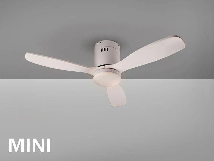Lustra LED cu Ventilator si telecomanda Siroco MINI alb