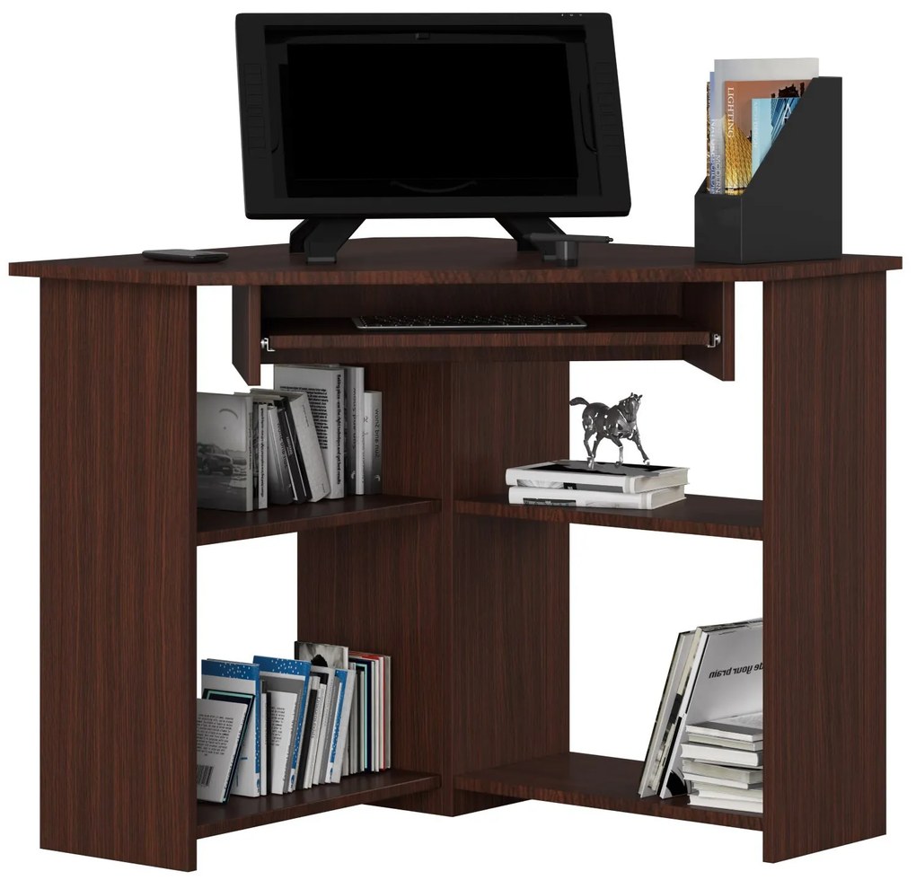 Masă PC de colț Titus (wenge). 1068780