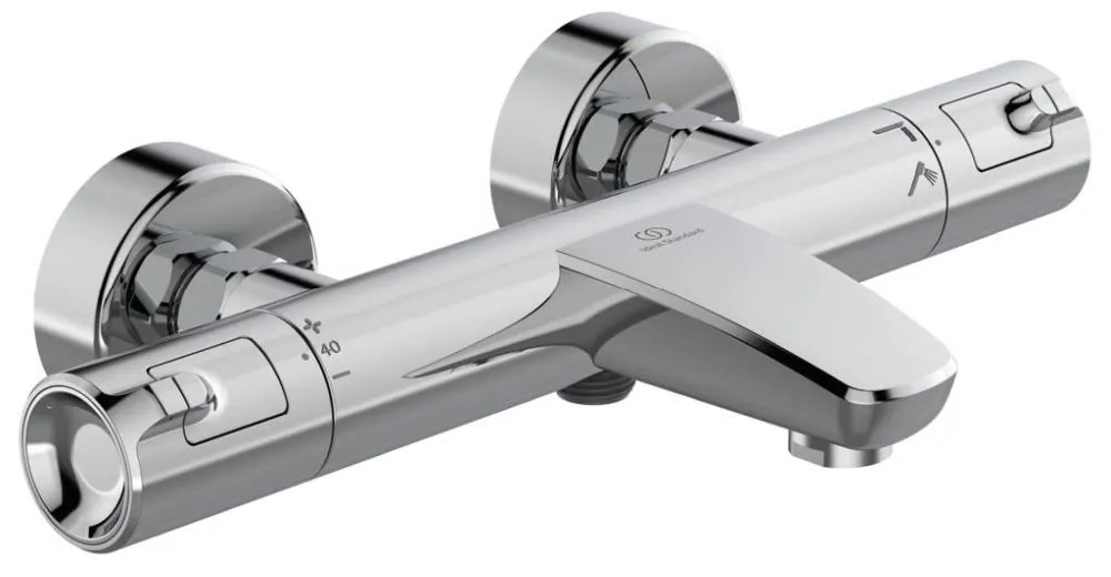 Baterie cada cu termostat T50, crom