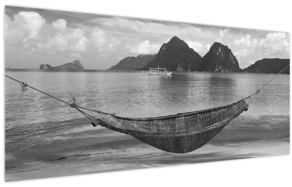 Tablou - Hamac pe plajă (120x50 cm)
