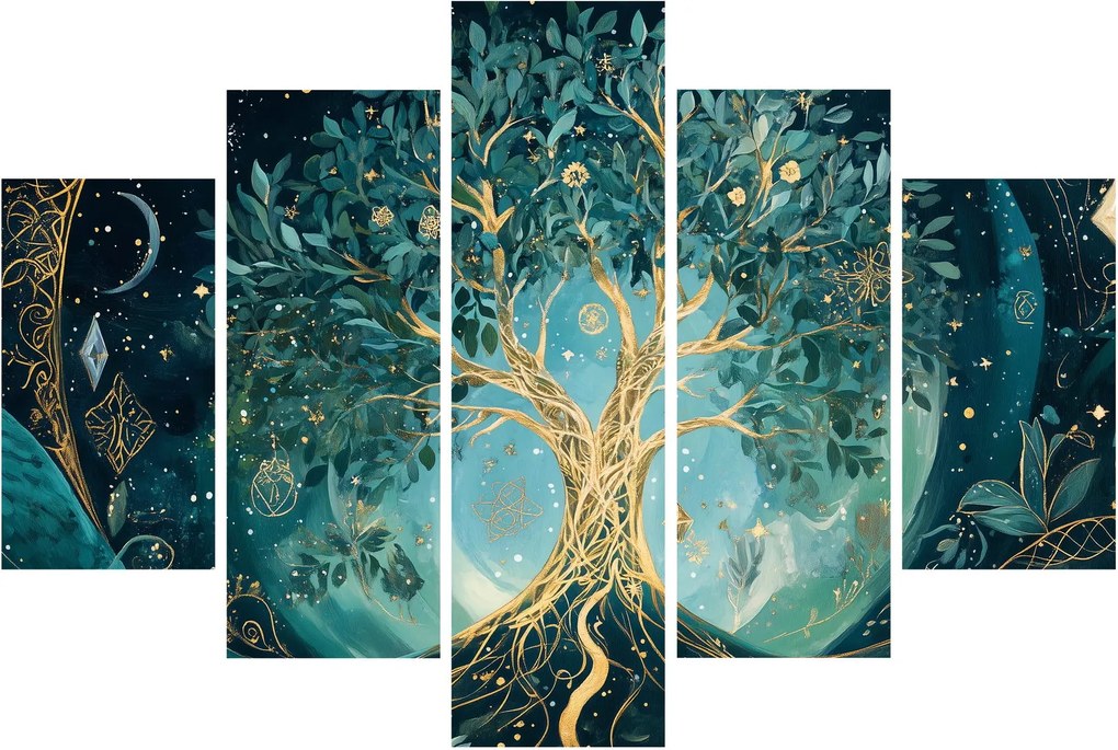 Tablou – Arborele vieții în univers (150x105 cm)