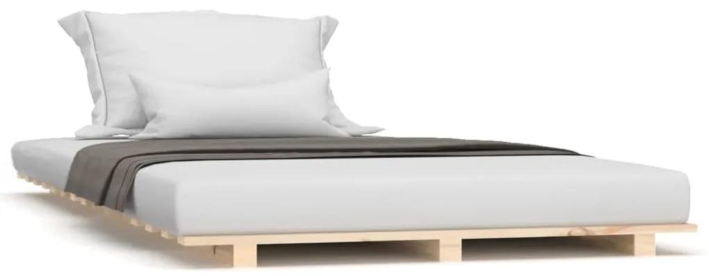 824553 vidaXL Cadru de pat, 100x200 cm, lemn masiv de pin