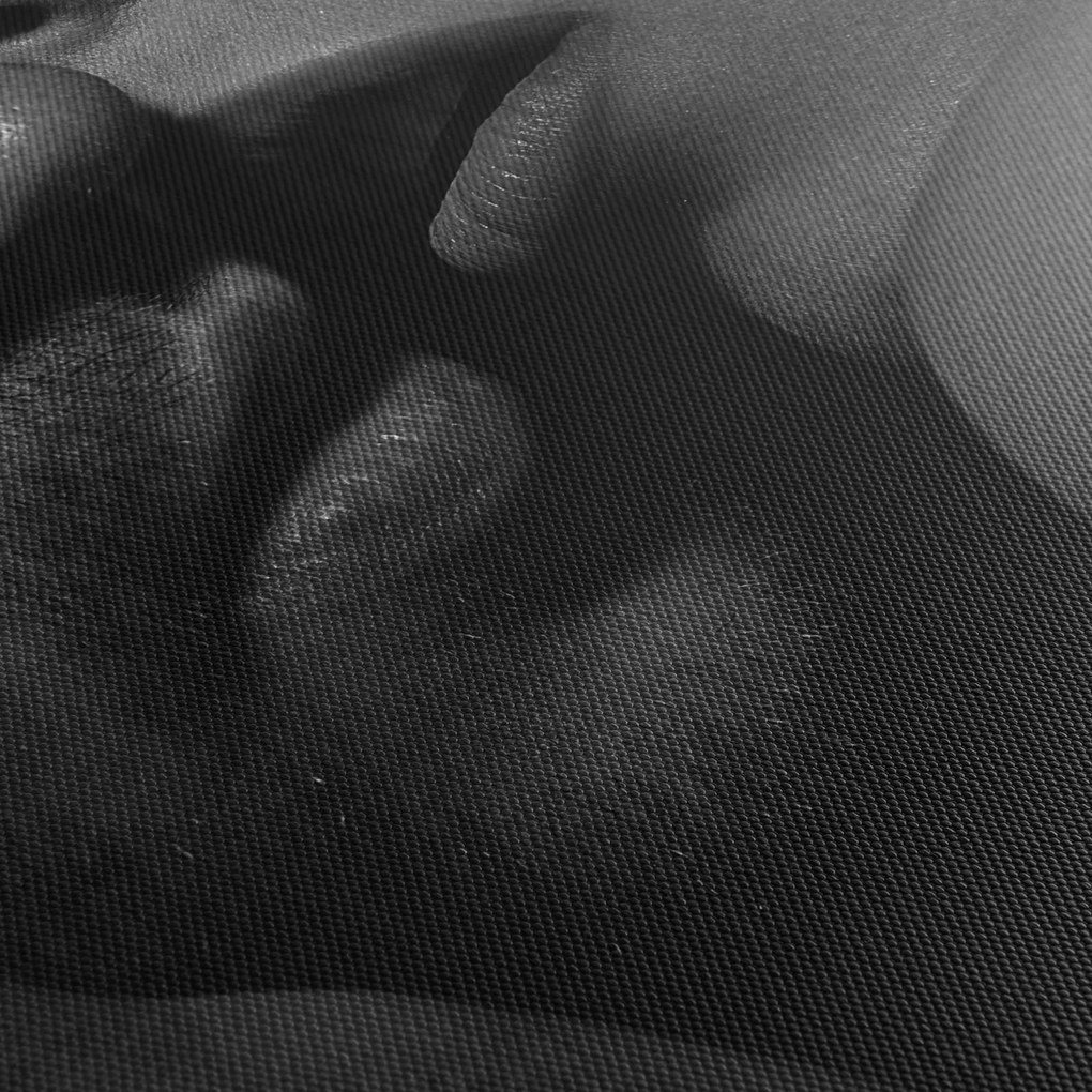 Tablou - Sărutul, fotografie alb-negru (120x50 cm)