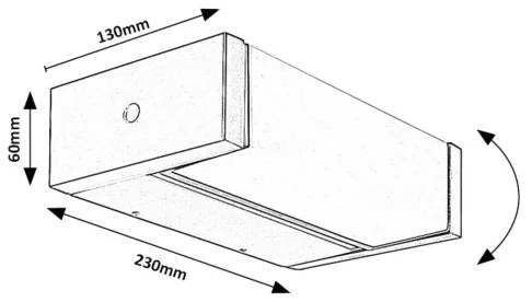 Aplică LED de exterior Rabalux 77185 CUBBINGTON LED/18W/230V IP54