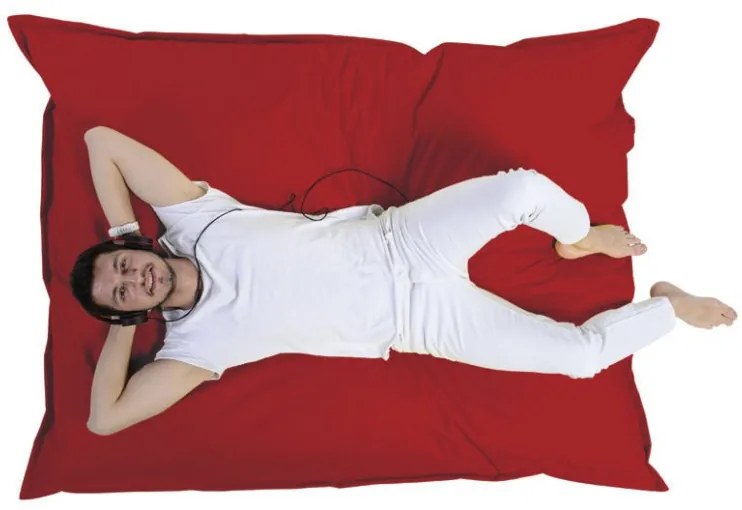 Fotoliu Puf Bean Bag Giant Cushion, 140x180 cm, Rosu