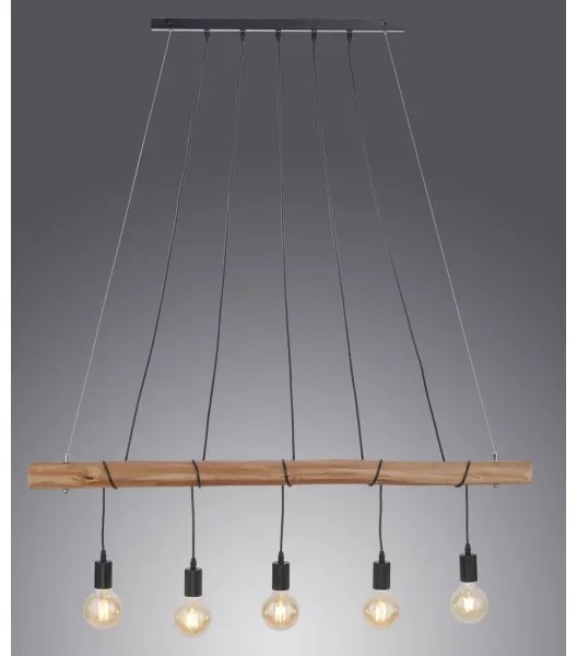 Leuchten Direkt 15515-18 - Lustră pe cablu DAMIAN 5xE27/60W/230V