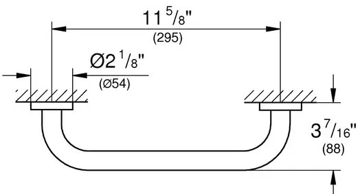 Maner de sustinere Grohe Essentials 35 cm auriu periat Cool Sunrise