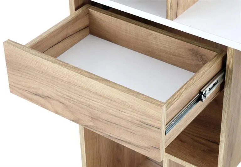 Masa de birou Conti alb – H122 cm
