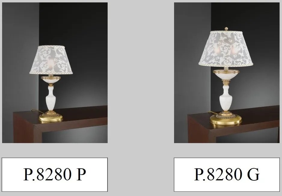 Veioza, Lampa de masa design italian din alama 8280