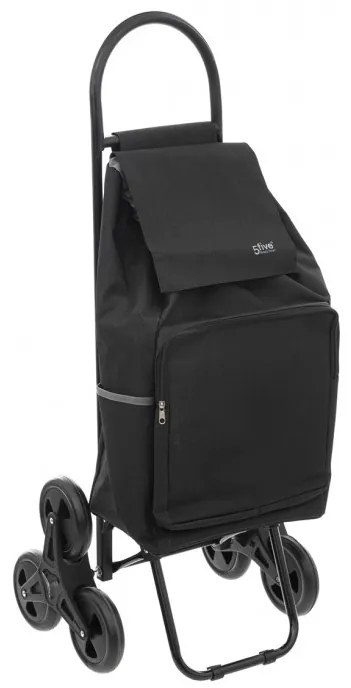Carucior cumparaturi Normade Black, textil, 43 x 36 x 99 cm