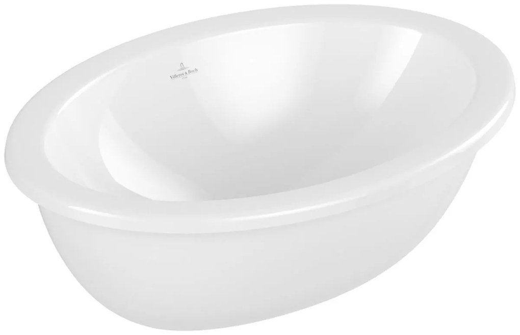 Villeroy &amp; Boch Loop &amp; Friends lavoar 48.5x32.5 cm oval sub blat alb 4A5400R1