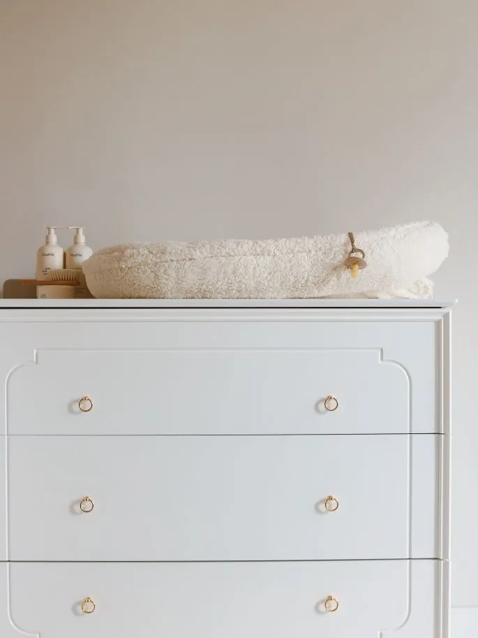 Comoda Royal alba cu 3 sertare