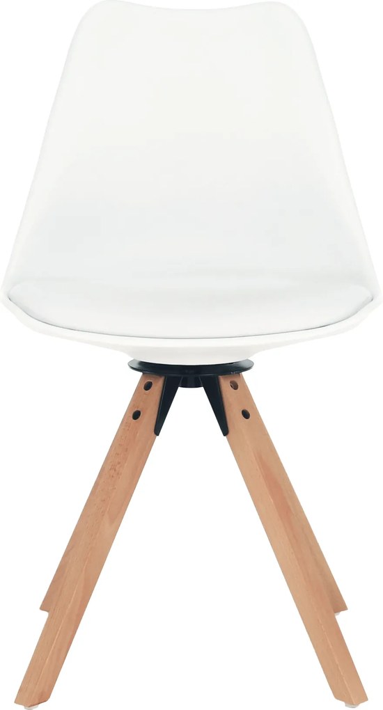 Scaun pivotant elegant, alb, ETOSA