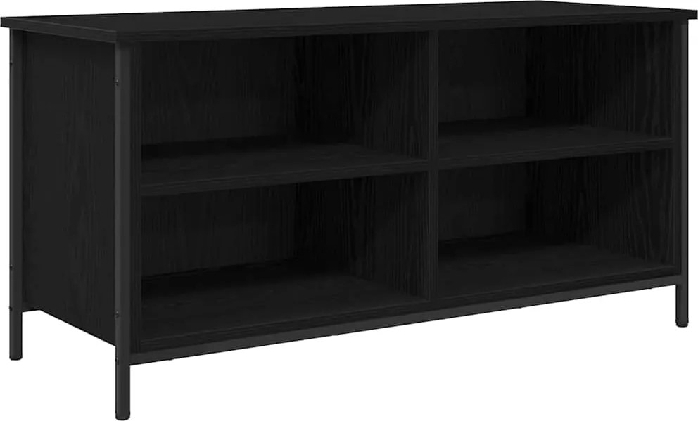 vidaXL Cabinet TV Stejar Negru 100 x 40 x 50 cm Lemn compozit