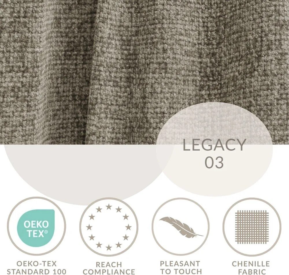 Colțar maro extensibil/cu spațiu de depozitare cu tapițerie din chenille (în formă de "U") Kyoto – Maison de Rêve