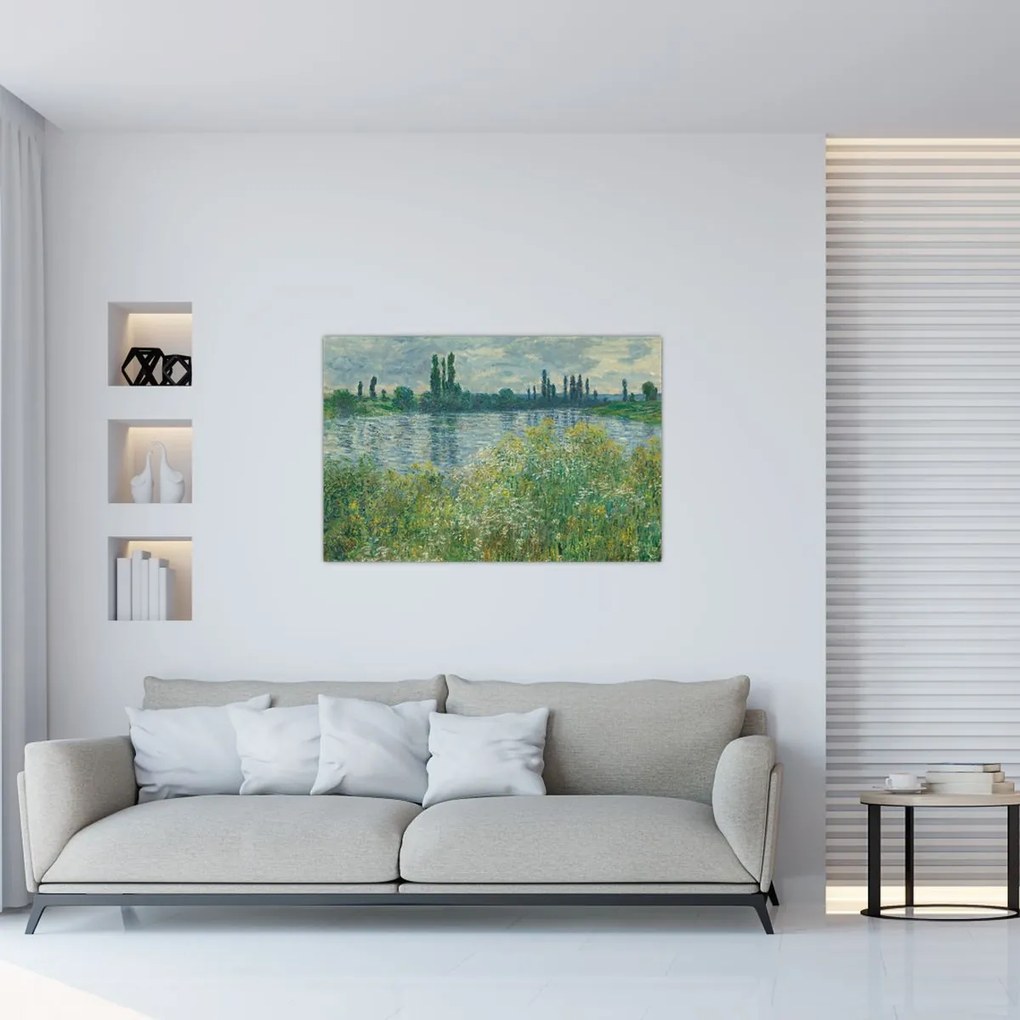 Tablou - Claude Monet, Banks of the Seine, reproducere (90x60 cm)