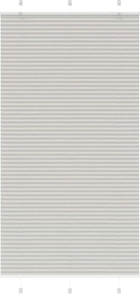 vidaXL Jaluzea plisată gri deschis 105x200 cm Lățime țesătură 104,4 cm