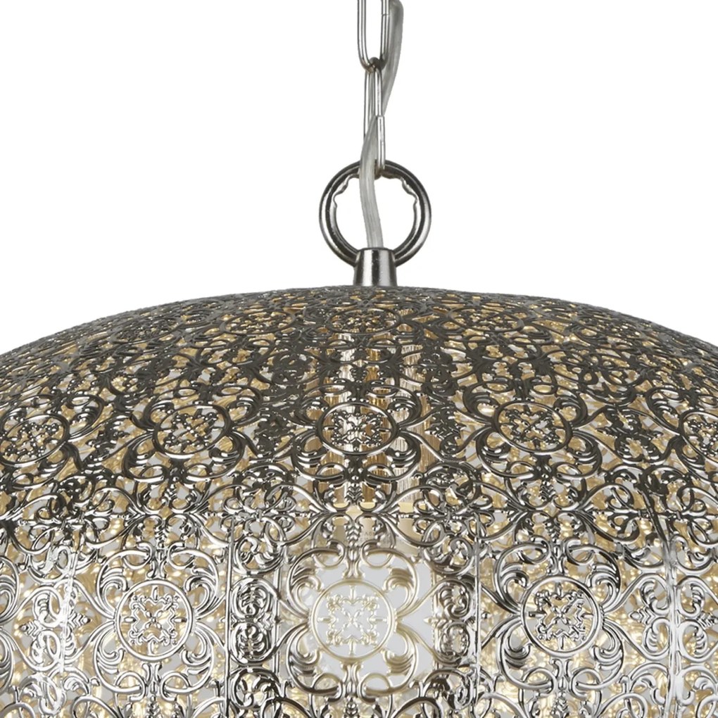 Lustra / Pendul design rustic Moroccan nickel 2672SS SRT