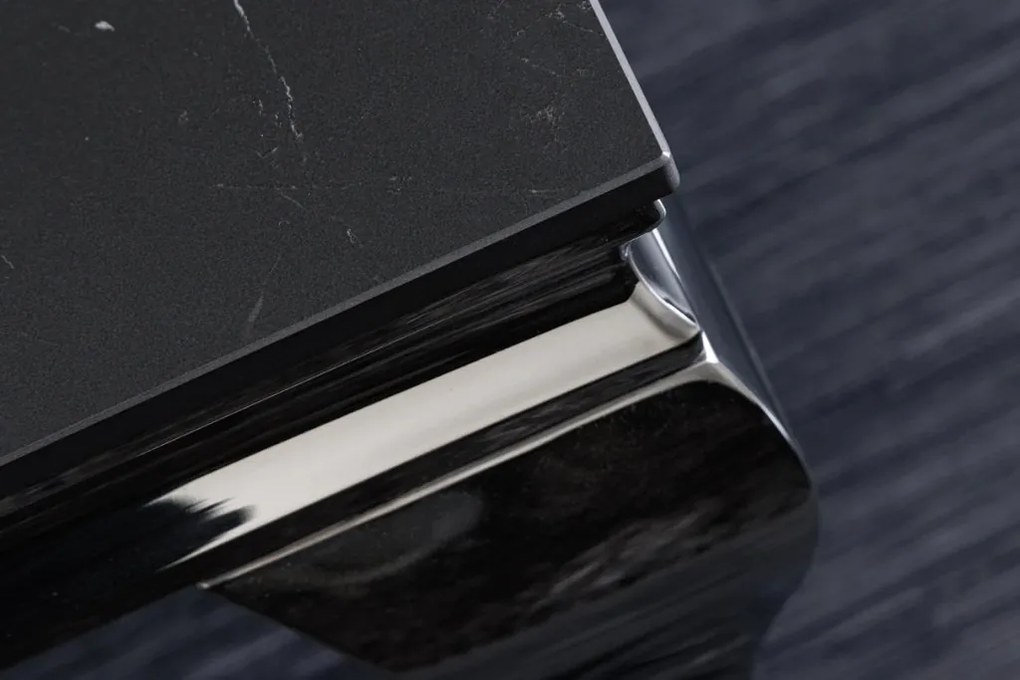 Masuta MODERN BAROCK 100cm crom/ negru A-44368 VC