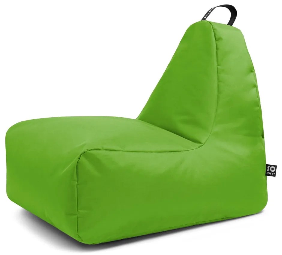 Fotoliu puf pentru copii verde Chill M – So Soft?