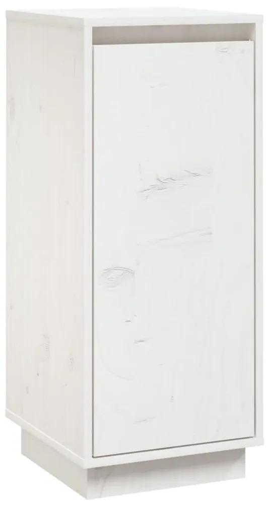 813352 vidaXL Servantă, alb, 31,5x34x75 cm, lemn masiv de pin