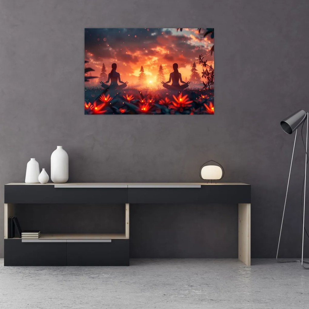 Tablou - Yoga în natură (90x60 cm)