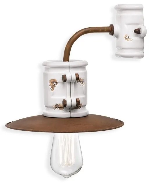 Aplica de perete design retro realizata manual din ceramica URBAN