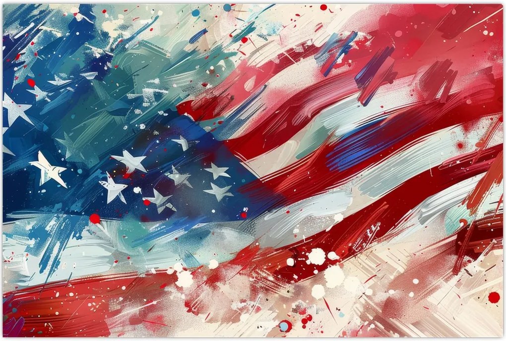 Tablou - Steagul SUA (90x60 cm)