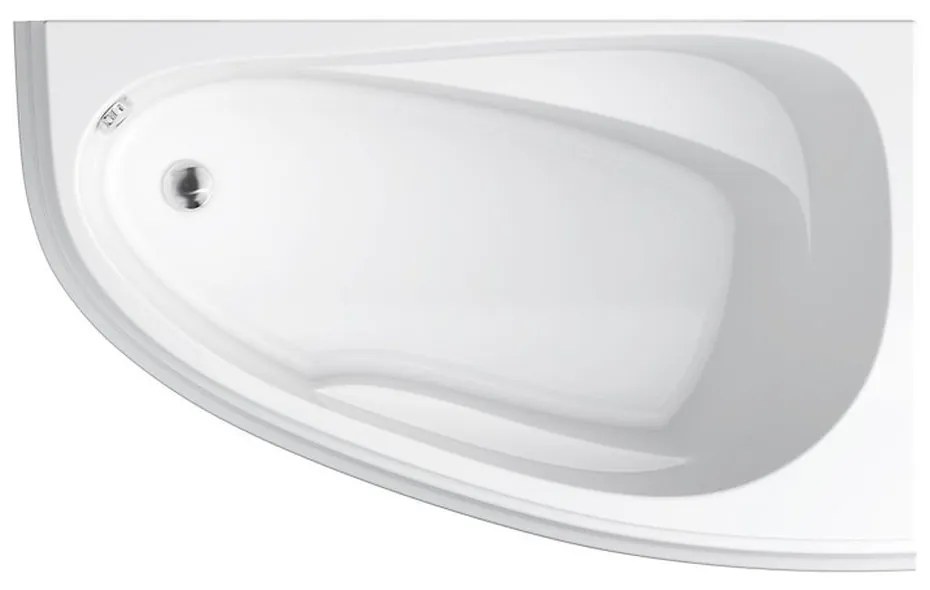 Cada baie pe colt Cersanit Joanna New, 160 x 95 cm, asimetrica, orientare dreapta, alba 1600x950 mm, Dreapta