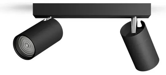 Spot pentru baie Philips IDRIS 2xGU10/5W/230V IP44 negru