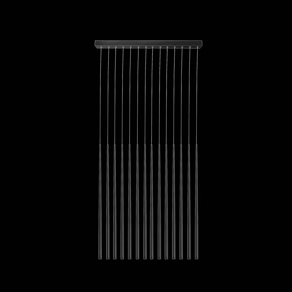 Lustra LED design modern minimalist 45cm Louise 14 black ZZ AZ3423