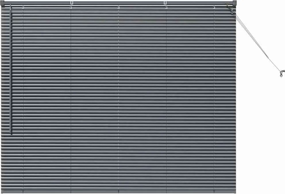 vidaXL Jaluzele venetiene Manual Gri închis 130 x 155 cm Aluminiu