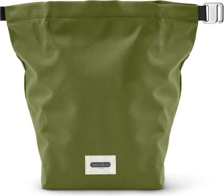 Geanta termoizolanta pentru pranz Black+Blum LBB019, 6,7 L, 33,5 x 15,5 x 31 cm, Impermeabila, Inchidere rulata, Maner de transport, Fara BPA, Verde