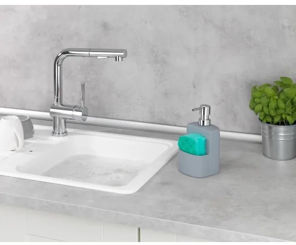 Dozator de săpun WENKO FESTIVAL, 10 x 18 cm, gri - 3620116100