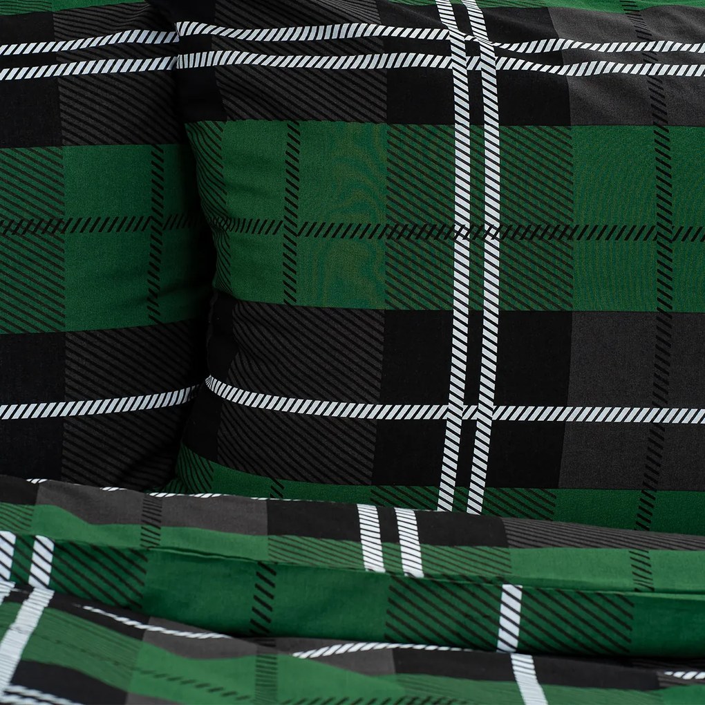 Lenjerie de pat din bumbac 4Home Green Classic,140 x 200 cm, 70 x 90 cm, 140 x 200 cm, 70 x 90 cm