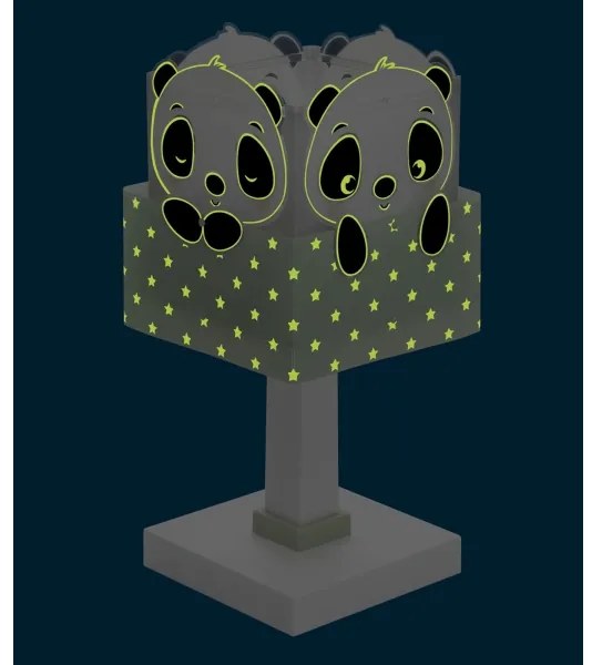 Lampă pentru copii PANDA 1xE14/40W/230V verde Dalber 63161H