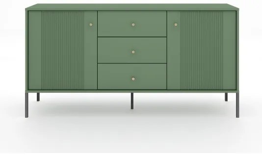 Comodă LUE verde/negru