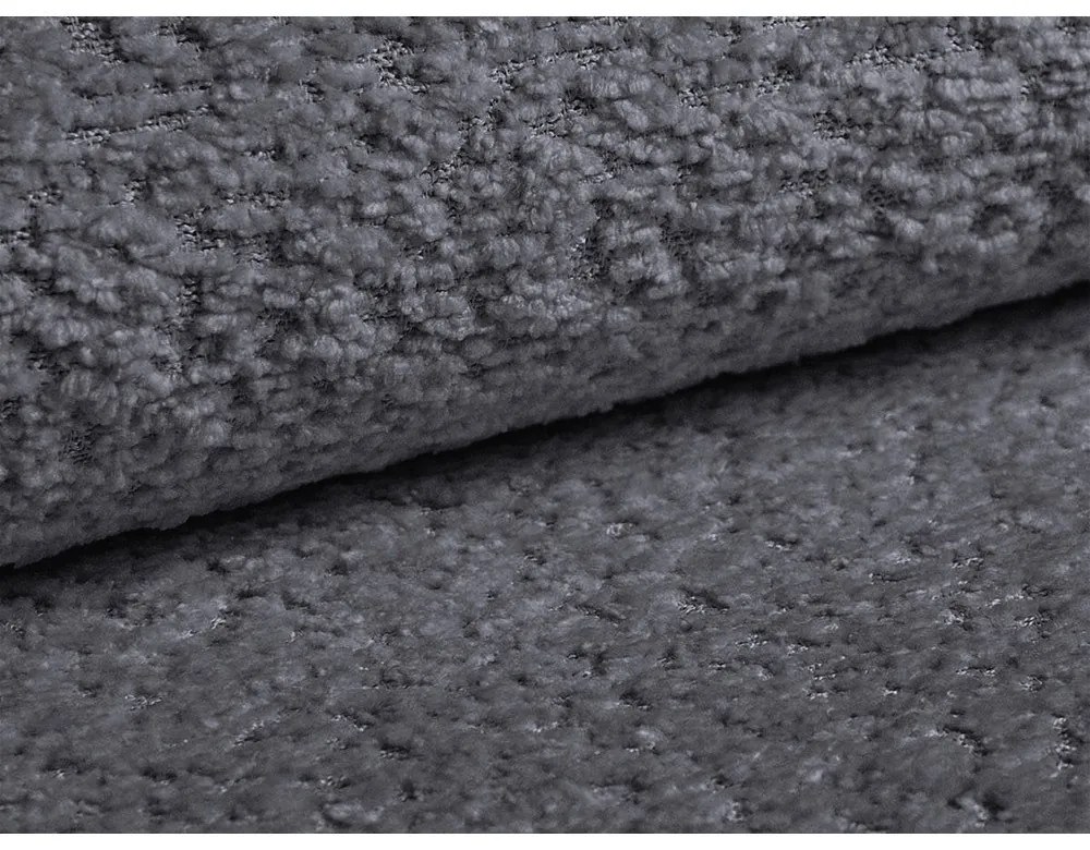 Canapea gri închis extensibilă cu tapițerie din țesătură bouclé 206 cm Kemi – Cosmopolitan Design