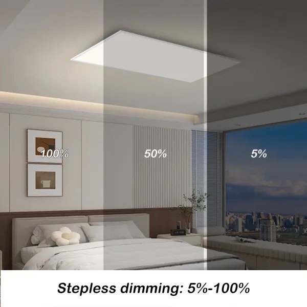 Brilagi - Plafonieră SLIMFRAME LED reglabilă cu dimmer/80W/230V 120x60 cm albă + telecomandă