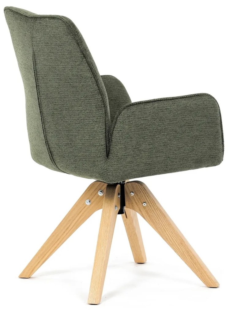 Scaun de sufragerie DCH-C2148 GRN2 cu materialimpermeabil