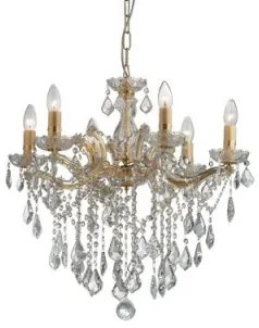 Lustra clasica cristal 6 becuri E14 FLORIAN 035635 IDEAL LUX